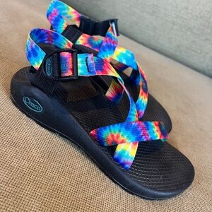 CHACO WOMENS Z/1 CLASSIC SANDAL TIE DYE SIZE 6 LIKE NEW